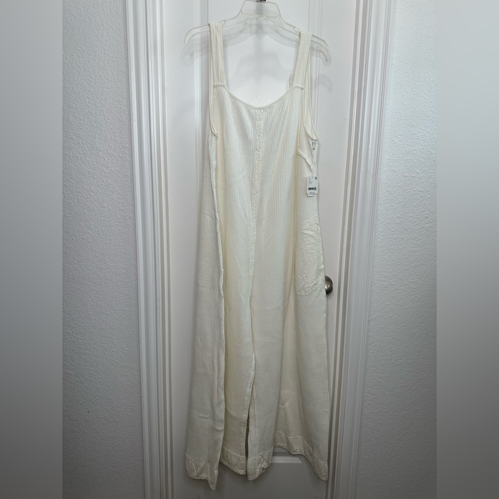 Free People FP One Callie One-Piece Jumpsuit – Size Large white/off white) - Picture 2 of 15
